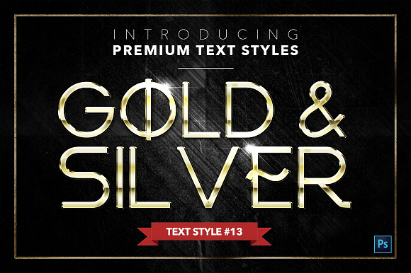 Gold & Silver #4 - 20 Text Styles in Photoshop Layer Styles - product preview 13