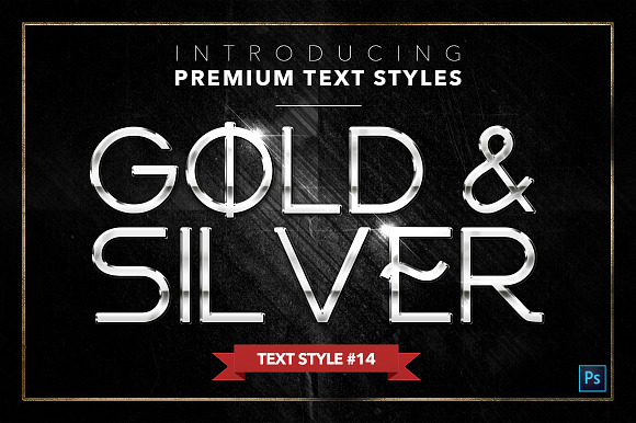 Gold & Silver #4 - 20 Text Styles in Photoshop Layer Styles - product preview 14