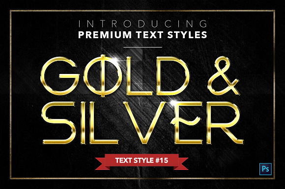 Gold & Silver #4 - 20 Text Styles in Photoshop Layer Styles - product preview 15