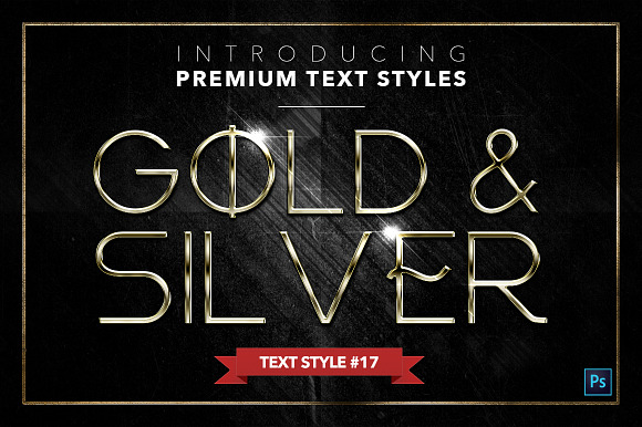 Gold & Silver #4 - 20 Text Styles in Photoshop Layer Styles - product preview 17