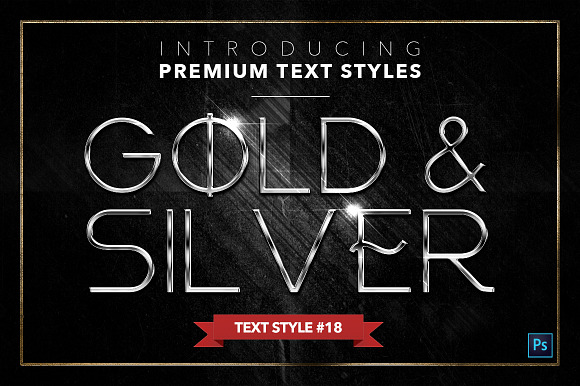 Gold & Silver #4 - 20 Text Styles in Photoshop Layer Styles - product preview 18