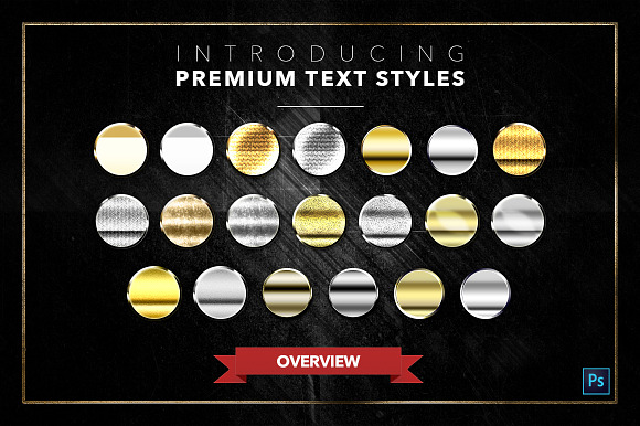Gold & Silver #4 - 20 Text Styles in Photoshop Layer Styles - product preview 22