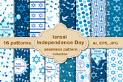 Israel Independence Day pattern set 