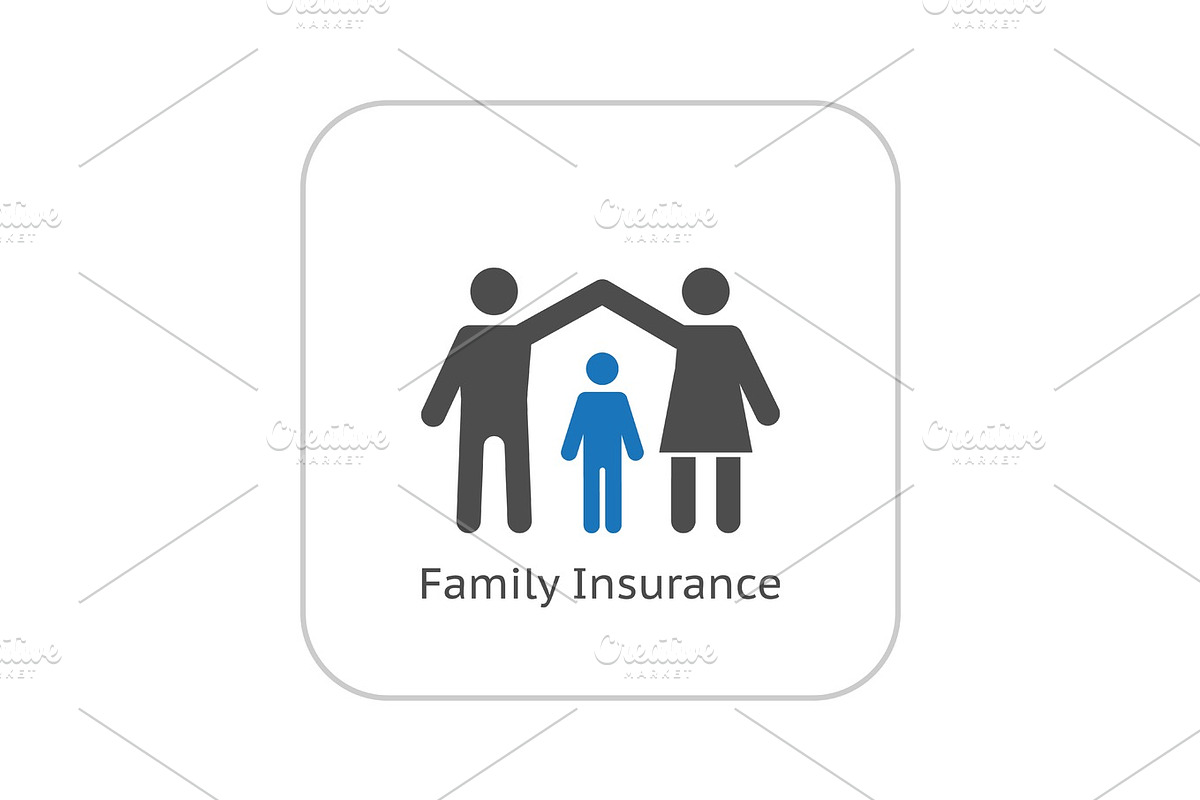 Family Insurance Icon. Flat Design. in Objects - product preview 8