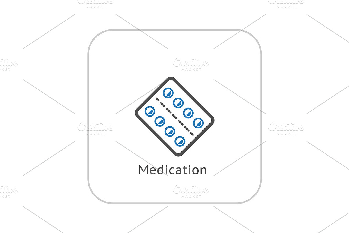 Medication and Medical Services Icon. Flat Design. in Objects - product preview 8