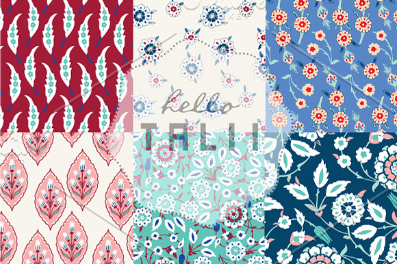 Iznik Digital Paper in Patterns - product preview 1