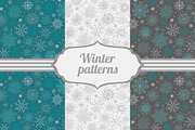 Seamless winter patterns