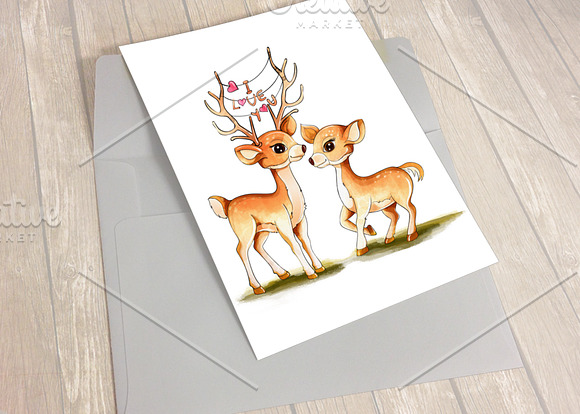 Woodland Animals Clipart Images in Illustrations - product preview 3