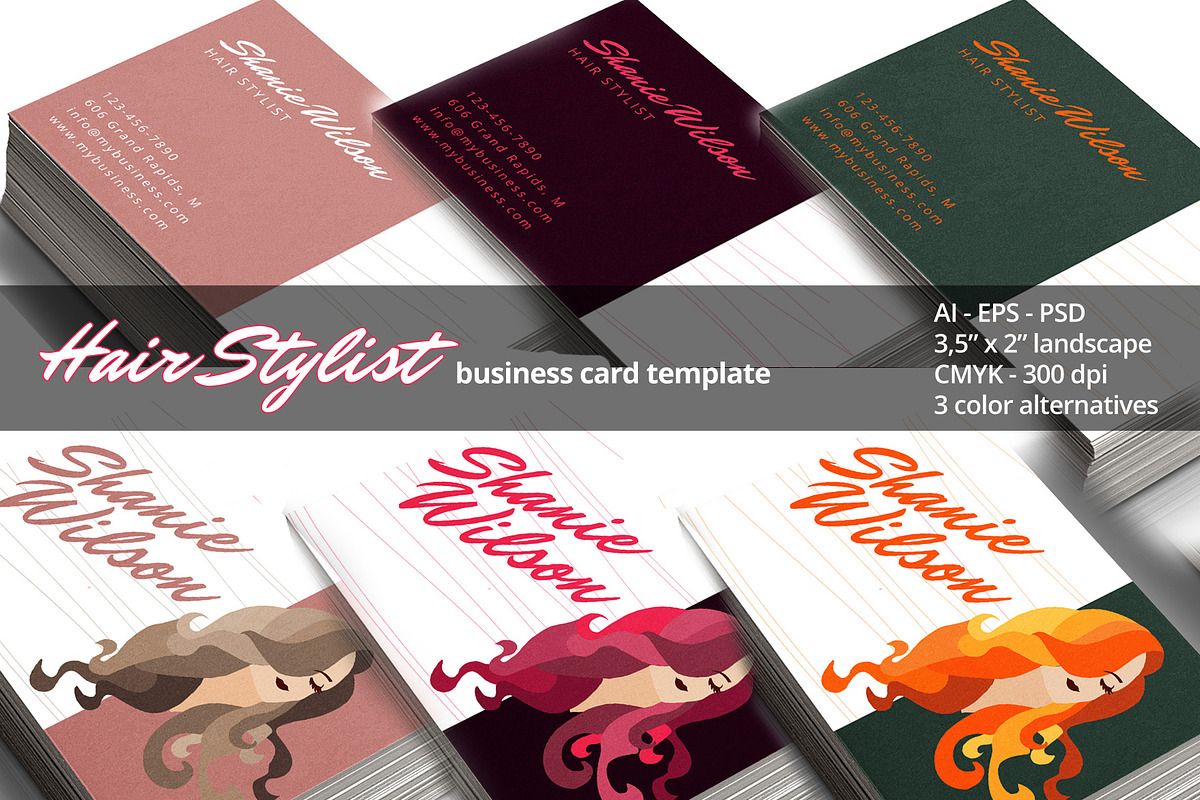 Hair Stylist Business Card Creative Business Card Templates