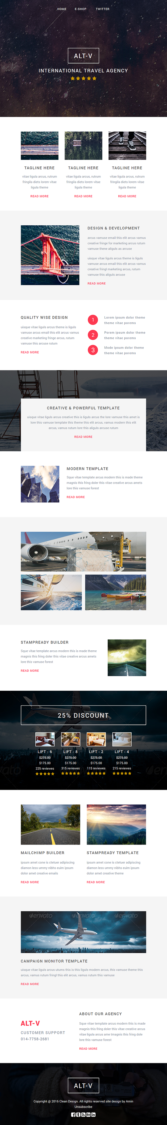 Bundle1 - Include 8 Responsive email in Mailchimp Templates - product preview 2