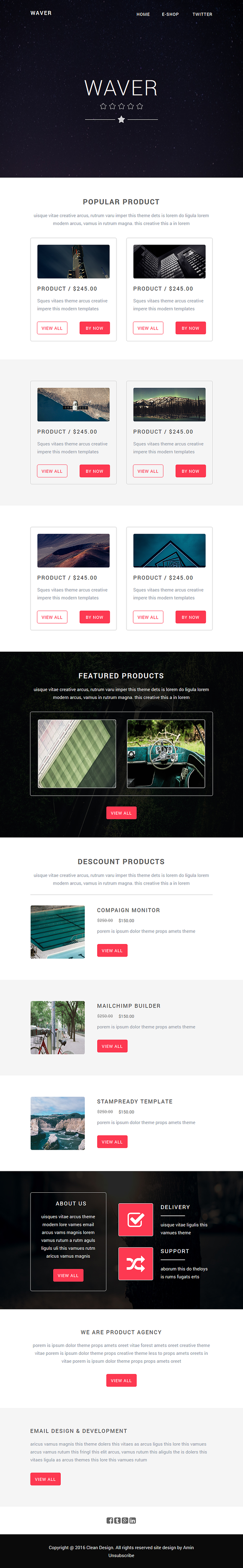 Bundle1 - Include 8 Responsive email in Mailchimp Templates - product preview 6