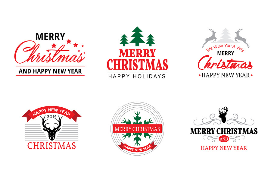 Christmas Badges in Graphics - product preview 8