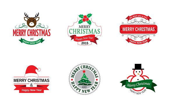 Christmas Badges in Graphics - product preview 1