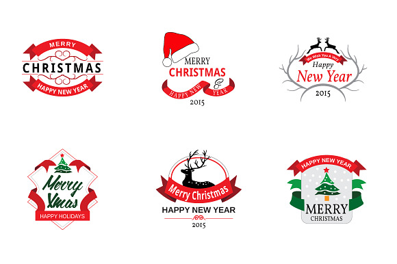 Christmas Badges in Graphics - product preview 2