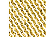 Background with wavy gold lines isolated on white. Seamless pattern