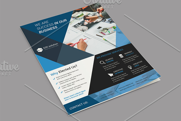 Corporate Flyer Template-V511 in Flyer Templates - product preview 1