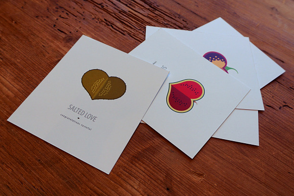 Valentine cards set with taste in Card Templates - product preview 2