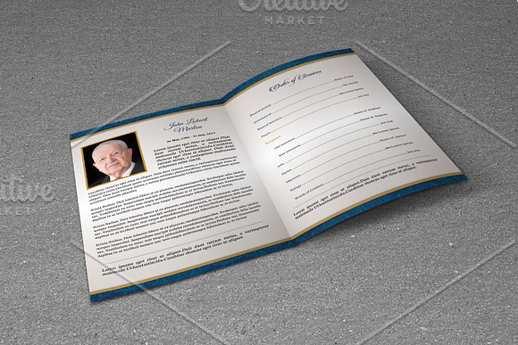 Funeral Program Template-T674 in Brochure Templates - product preview 1