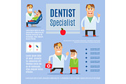 Dentist specialist infographic design
