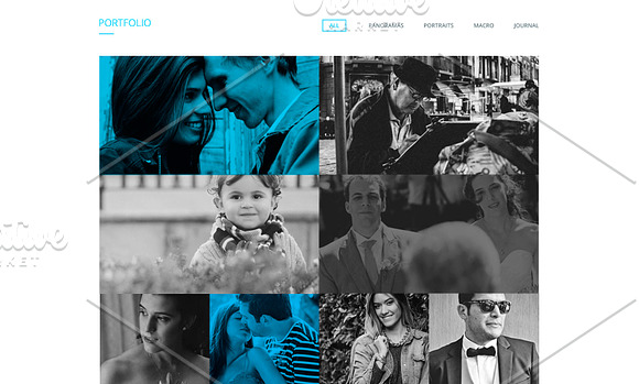 Photographer One Page Website PSD in Landing Page Templates - product preview 1