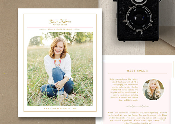 Senior Photographer 4 Page Magazine  in Magazine Templates - product preview 2