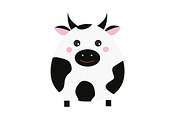 Cute cow icon jpg+eps