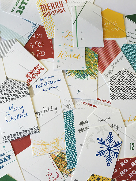 54 Printable Christmas Tags in Objects - product preview 4
