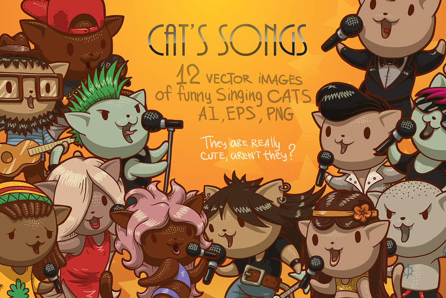 Cat's songs in Illustrations - product preview 8