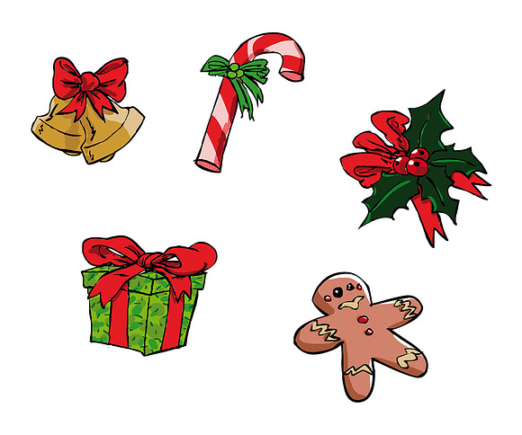 Set of Christmas illustrations in Illustrations - product preview 15