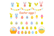 Easter eggs icons.