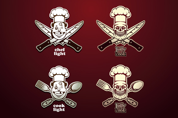 Cook fight in Illustrations - product preview 2