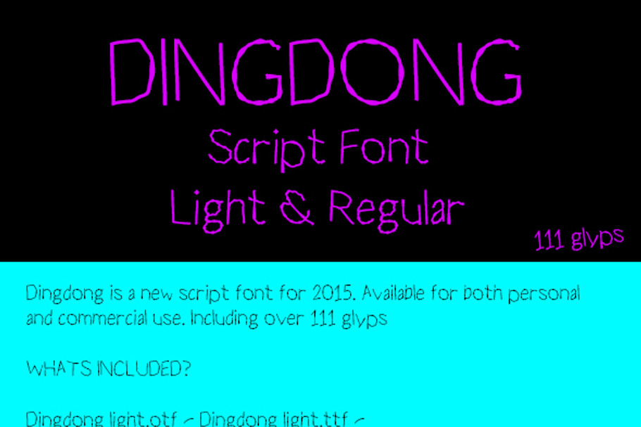 Dingdong in Script Fonts - product preview 8