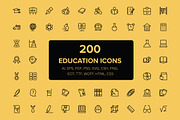 200 Education Icons
