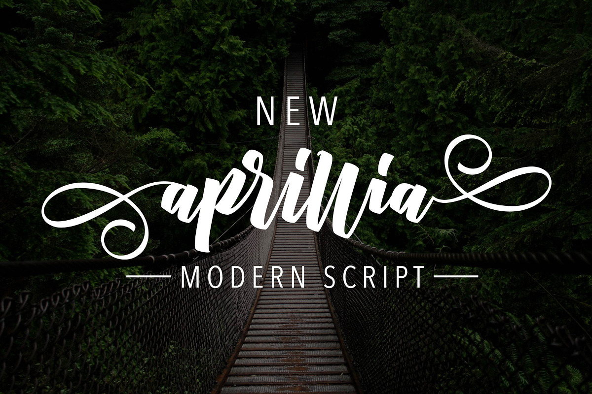 New Aprillia Script in Script Fonts - product preview 8