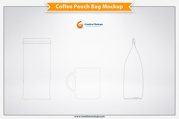 Coffee Pouch Bag Mockup in Product Mockups - product preview 4