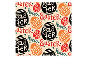 Happy Easter Colorful Pattern