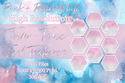 Two-Tone Foil Textures Pink/White