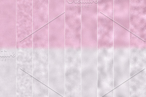 Two-Tone Foil Textures Pink/White in Textures - product preview 1