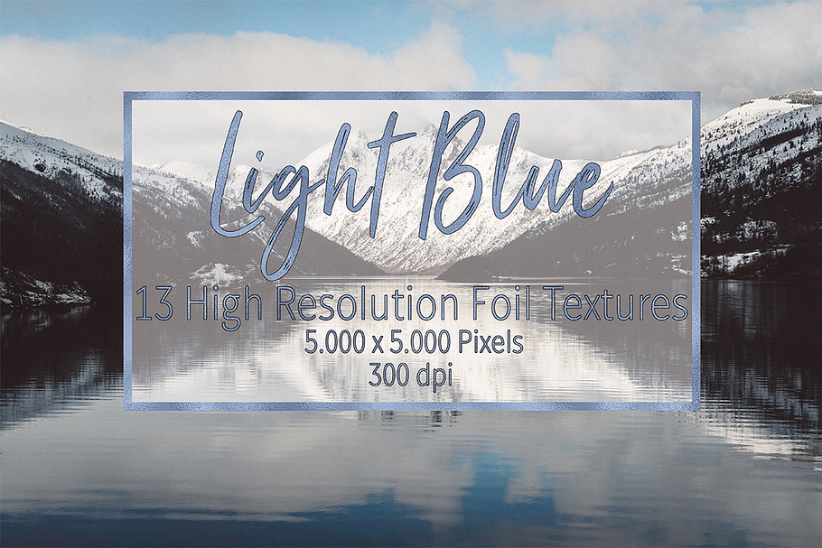 Light Blue Foil Textures