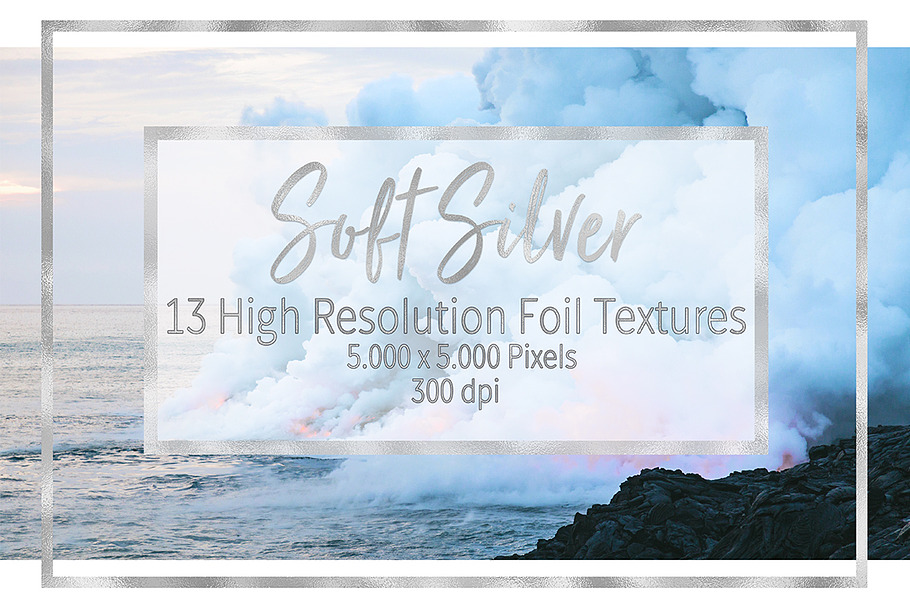 Soft Silver Foil Textures