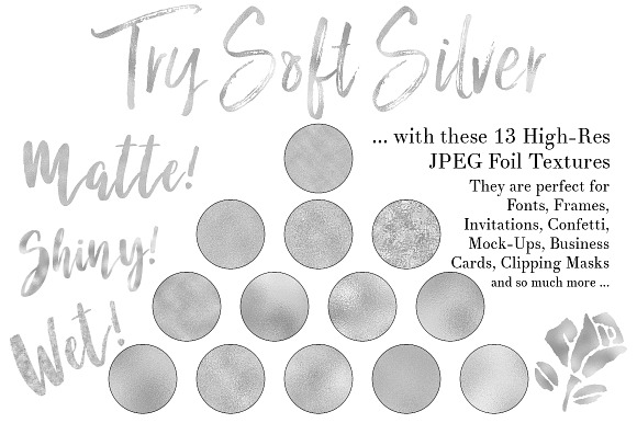 Soft Silver Foil Textures in Textures - product preview 2