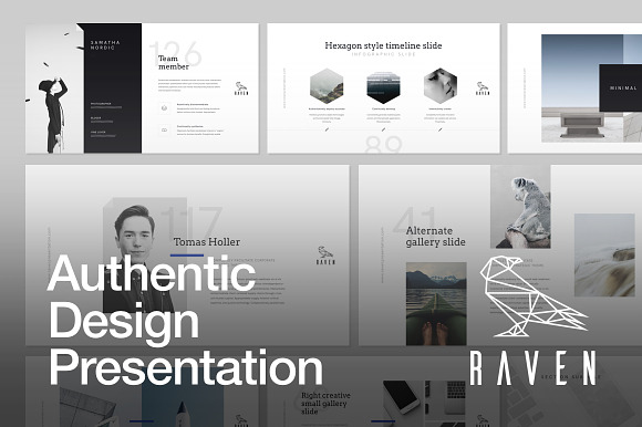 Raven Keynote Presentation Template in Keynote Templates - product preview 5