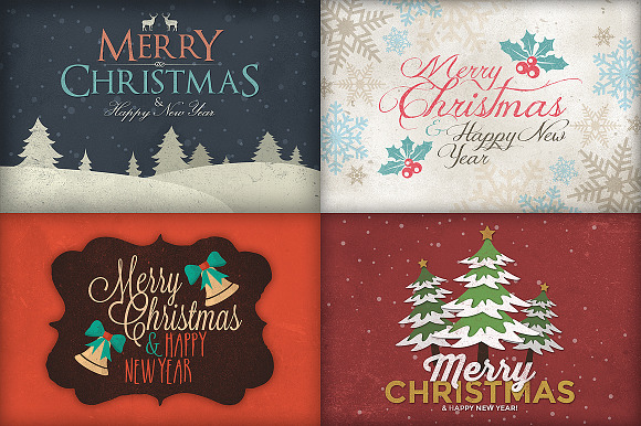 Christmas Background & Cards Vol.1 in Card Templates - product preview 1