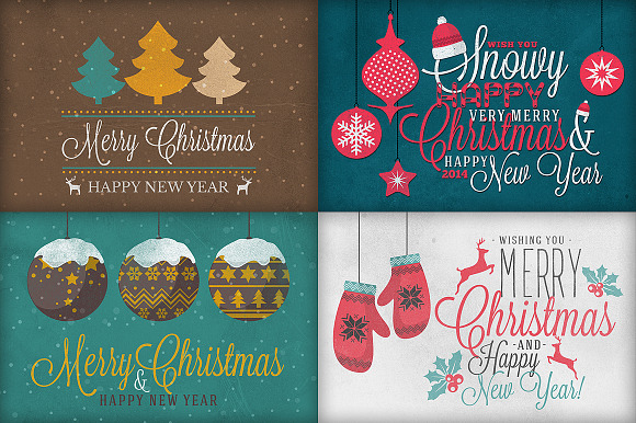 Christmas Background & Cards Vol.1 in Card Templates - product preview 3
