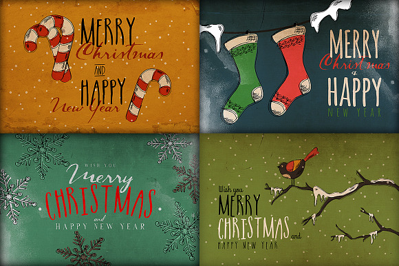 Christmas Background & Cards Vol.2 in Card Templates - product preview 3