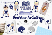 American football illustration pack
