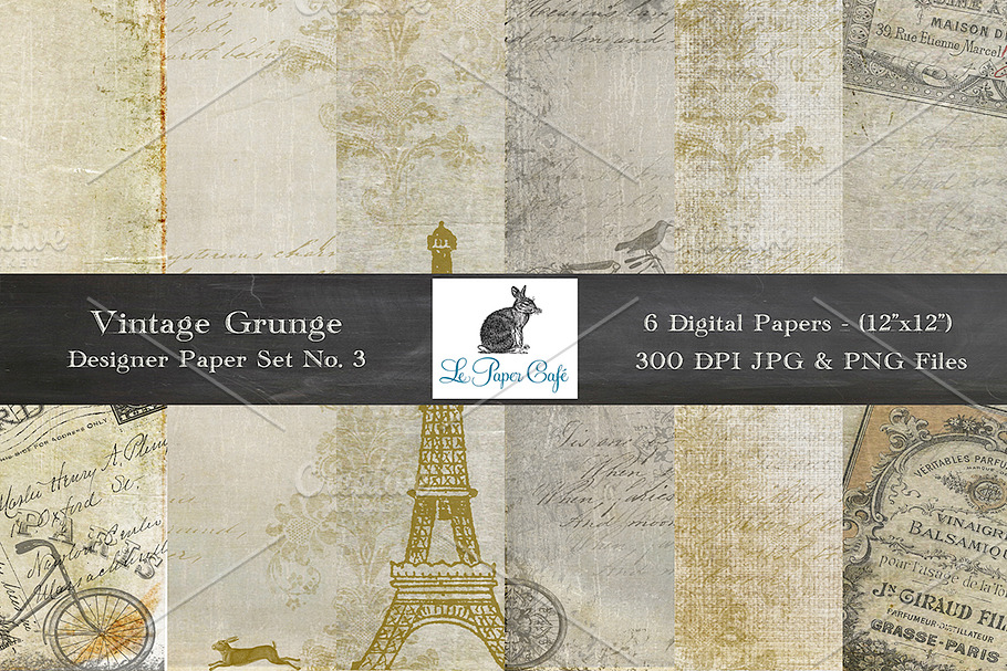 Vintage Grunge Background Papers #3 in Patterns - product preview 8