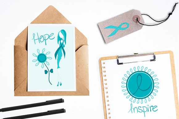 Cancer courage illustration pack in Illustrations - product preview 3