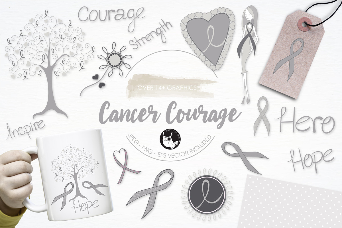Cancer awareness illustration pack in Illustrations - product preview 8