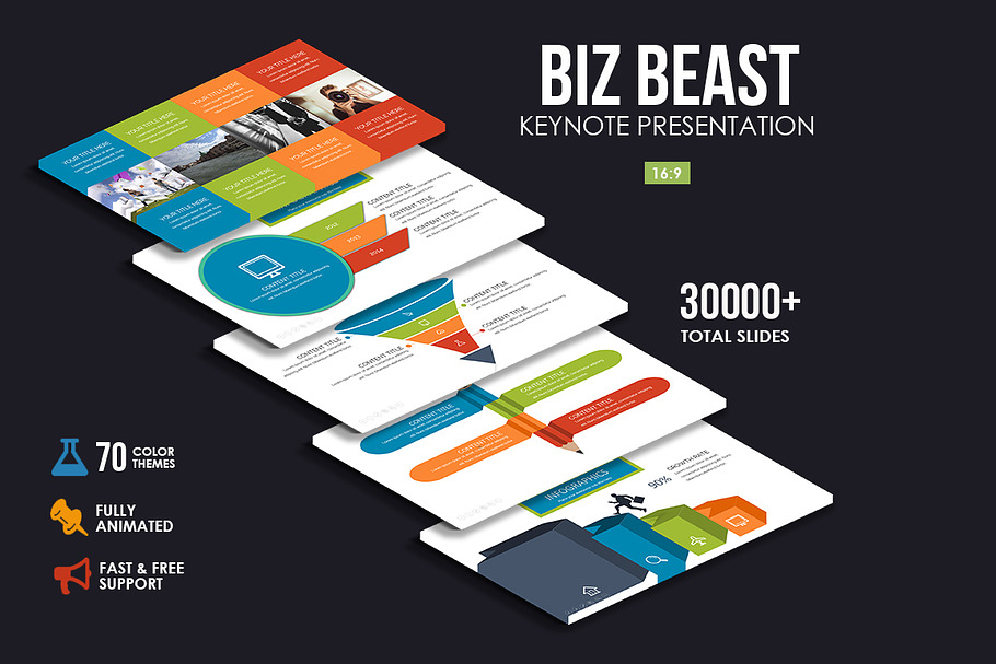 Biz Beast Keynote Presentation in Keynote Templates - product preview 8